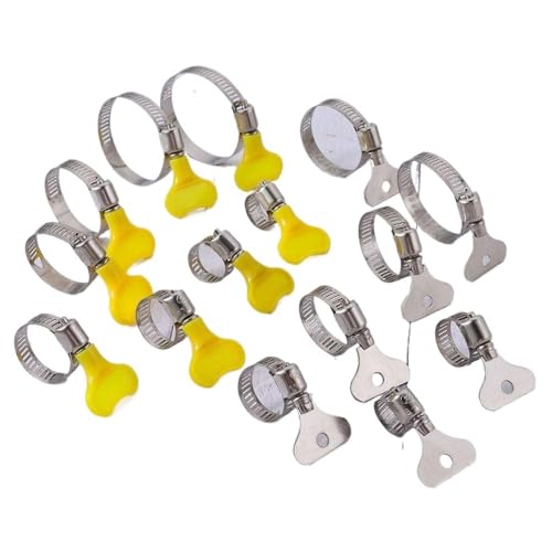 ZYHNYTAO 5 Stück Schlauchschellen mit Edelstahlgriff, kreisförmige Luft-/Wasserrohr-Kraftstoffschlauch-Clips von Wasserrohrbefestigungen, Klemmen, Dichtungsklemmen ZYHNYTAO 5 Stück Schlauchschellen mit Edelstahlgriff, kreisförmige Luft-/Wasserrohr-Kraftstoffschlauch-Clips von Wasserrohrbefestigungen, Klemmen, Dichtungsklemmen von ZYHNYTAO