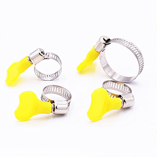 ZYHNYTAO 5 Stücke Rohrschelle Fit 6mm OD ~ 32mm OD Rohr Kunststoffgriff Edelstahl Schlauchschelle von ZYHNYTAO