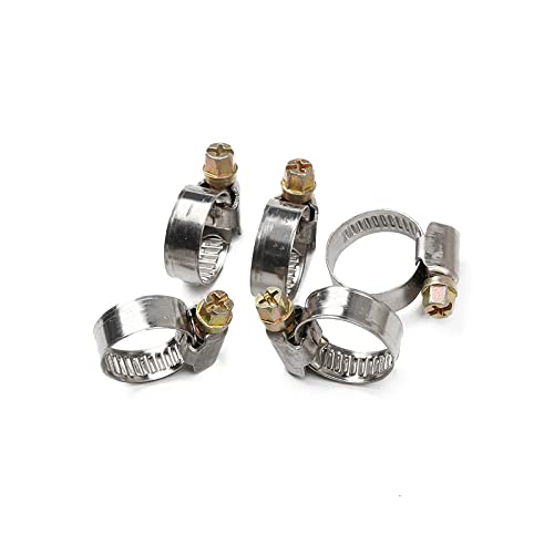 ZYHNYTAO 5 Teile/satz Rohr Klemmen Edelstahl Schlauch Clips Kraftstoff Schlauch Rohr Klemmen Worm Drive Langlebig Anti-oxidation von ZYHNYTAO