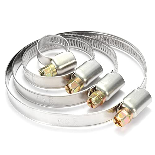 ZYHNYTAO 5 Teile/satz Rohr Klemmen Edelstahl Schlauch Clips Kraftstoff Schlauch Rohr Klemmen Worm Drive Langlebig von ZYHNYTAO