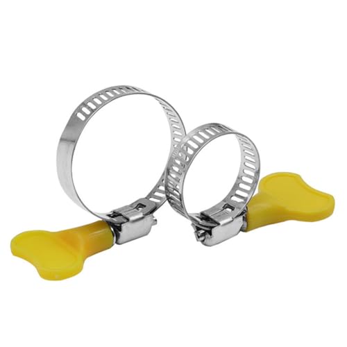 ZYHNYTAO 5 stücke 10-38mm Einstellbar Gelb Kunststoff Griff Hand Zappeln Schlauch Klemmen Rohr Clip Kraftstoff Schlauch Clips Von wasser Rohr Befestigungen Klemmen von ZYHNYTAO