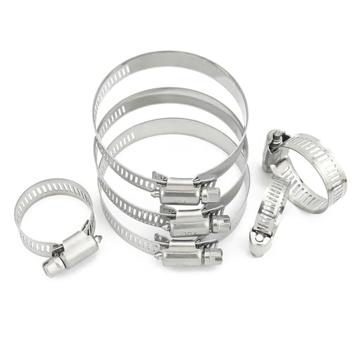 ZYHNYTAO 5 stücke Schlauch Klemme 304 Edelstahl Rohr Klemme Mini Kraftstoff Linie Clip Hoop Optional Größe von ZYHNYTAO