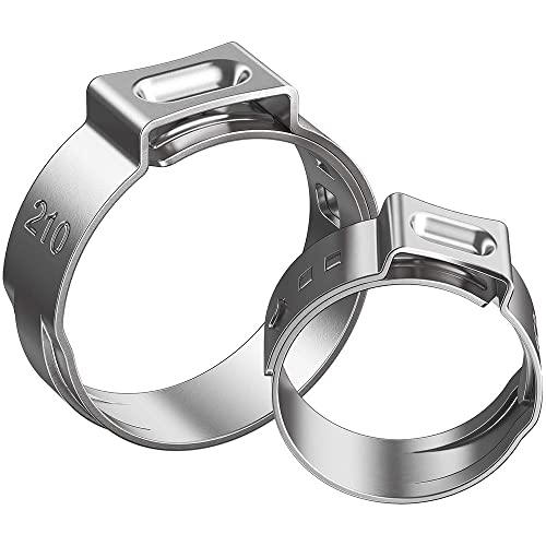ZYHNYTAO 50 Teile/los 304 Edelstahl 6,5mm-21,0mm Einzigen Ohr Schlauch Klemmen SS304 Mini Clips Ein Ohr Stufenlose rohr Klemme von ZYHNYTAO