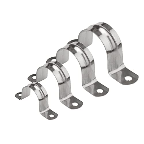 ZYHNYTAO M5~M120 304 Edelstahl Sanitärrohr Sattelklemme Halterung Reitklemme Schlauchschelle U-förmige halbrunde Rohrschelle, 5St von ZYHNYTAO