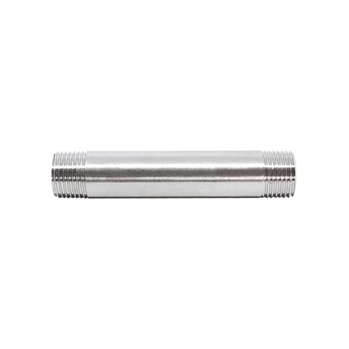 ZYHNYTAO SS304 poliert 1/4 Zoll - 2 Zoll Außengewinde gleiches Verlängerungsrohr 304 Edelstahl-Rohrverschraubung SS304 SS201 gerade Verbindung von ZYHNYTAO