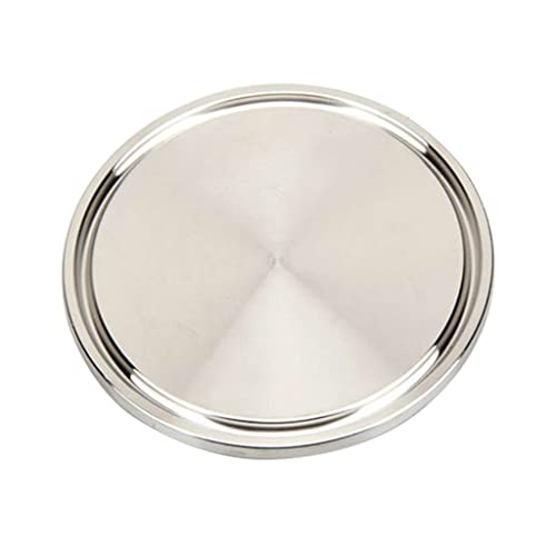 ZYHNYTAO Tri-Clamp SUS 304 Edelstahl Sanitär Tri-Clamp TC Blinddeckel Endkappe, für selbstgebraute Weinzwinge Außendurchmesser 50,5 mm - 145 mm Rohrverschraubungen von ZYHNYTAO