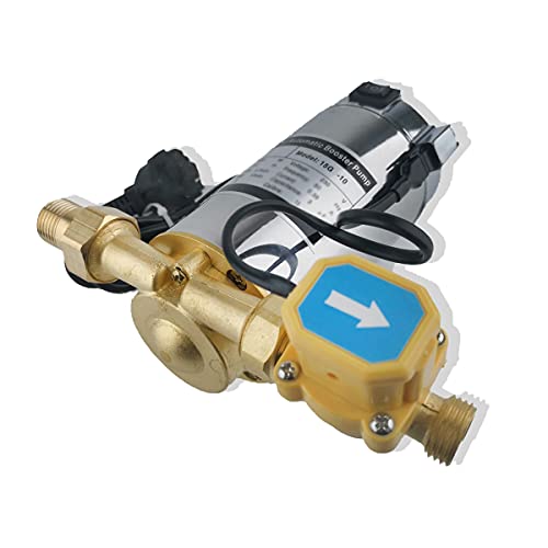 ZYIY 100W Automatische Booster-Pumpe 230V/50Hz 20L/min Wasserpumpe Haushalts-Booster-Pumpe ¾ "× ½" Outlet 10m / 32.8ft Solar-Heiß- und Kaltwasserpumpe für Hausdusche von ZYIY