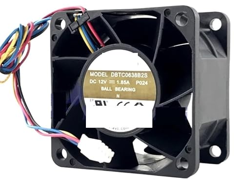 ZYJOZMD Für AVC DBTC0638B2S P024 DC 12V 1,85 A 60x60x38mm 4-Draht Server Lüfter von ZYJOZMD