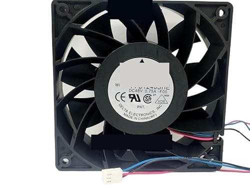 ZYJOZMD Für Delta für Elektronik FFB1248SHE F00 DC 48V 0,75 A 120x120x38mm 3-Draht Server Lüfter von ZYJOZMD