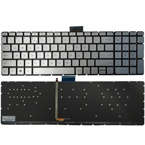 ZYJOZMD Für HP für Envy X360 M6-AQ M6-AE M6-P M6-W M6-AR M7-N M7-U Russisch/US/UK/Spanisch/Latein/französisch/Beiglum Laptop Tastatur(Silver US Backlit) von ZYJOZMD