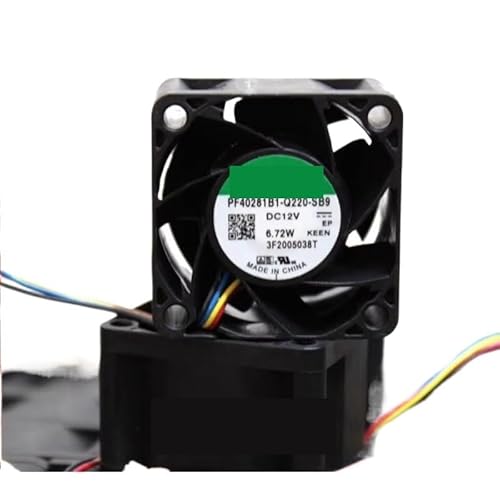 ZYJOZMD Für SUNON PF40281B1-Q220-SB9 DC 12V 6,72 W 40x40x28mm 4-Draht Server Lüfter von ZYJOZMD