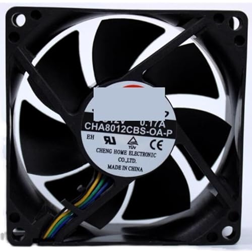 ZYJOZMD Für SUPERRED CHA8012CBS-OA-P DC 12V 0,17 A 80x80x25mm 4-Draht Server Lüfter von ZYJOZMD