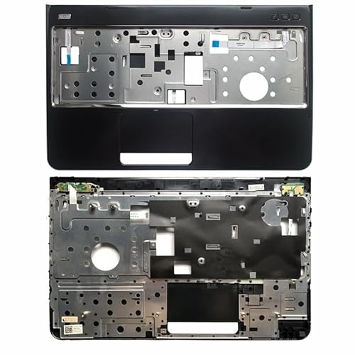 ZYJOZMD Laptop-LCD-Rückseiten-Bildschirmrahmen Palmrest Bottom-Gehäuse für Dell für Inspiron 15R N5110 M5110 M511R N5521 obere Abdeckung Tastaturblende(Black C Shell) von ZYJOZMD