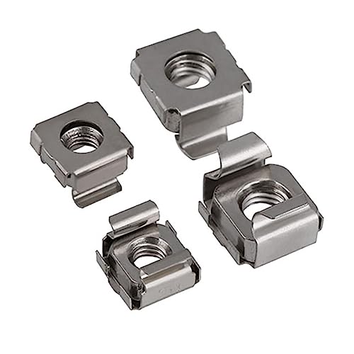 A2 Edelstahl Schrank Metallmuttern Käfig Eisen Clip Käfigmutter Quadratische Rackmontage Clipmutter M4 M5 M6 M8-M4, 10 Stück A2 Edelstahl Schrank Metallmuttern Käfig Eisen Clip Käfigmutter Quadratische Rackmontage Clipmutter M4 M5 M6 M8-M4, 10 Stück von ZYKAA