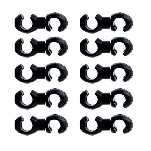 10 x Fahrrad-Bremskabel-Clips, Aluminium, langlebig, Fahrradölschlauch, feste Klemmen für einfache Installation, gefaltete Fahrrad-Kabel-Organizer 10 x Fahrrad-Bremskabel-Clips, Aluminium, langlebig, Fahrradölschlauch, feste Klemmen für einfache Installation, gefaltete Fahrrad-Kabel-Organizer von ZYKEJJDDAK