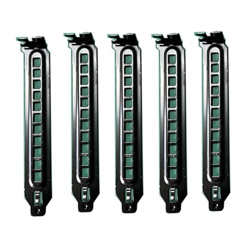 ZYKEJJDDAK 5pcs Schwarze PCIs Schlitzschlitzabdeckungen Hartstahl Staubfilter Blanking Plattenlüftungsschlitzabdeckungen Für Computerkoffer Mit Schrauben von ZYKEJJDDAK