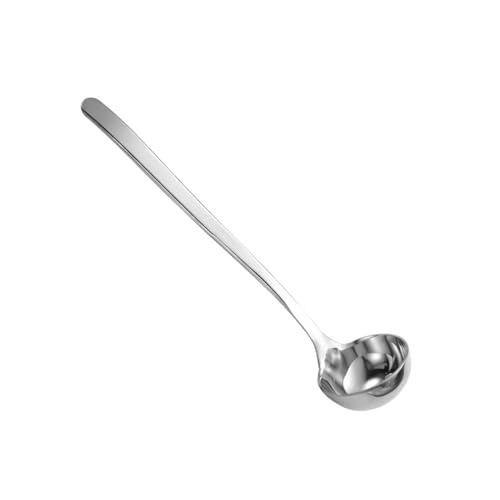 ZYKEJJDDAK Edelstahl-Löffel für Kaffee, Dessert, langer Griff, Rührlöffel, Eislöffel, Geschirr, Küche, Esszimmer von ZYKEJJDDAK