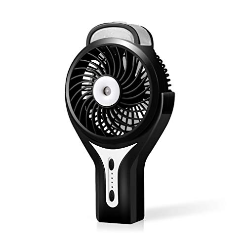ZYKEJJDDAK Kleiner Kühlventilator, tragbarer Handventilator mit Wasser, wiederaufladbarer Wimpernventilator, Ventilator, geräuscharm, batteriebetriebene Ventilatoren, tragbar von ZYKEJJDDAK