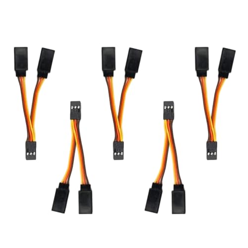 ZYKEJJDDAK Packung Von 5 30Core Short Servo Y Connectors Kabeln 5 cm Für Servo Futabas Hubschrauber Fernbedienungsgeräte von ZYKEJJDDAK