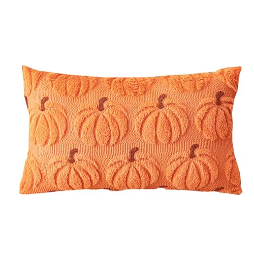 ZYKEJJDDAK Robuster Polyester-Kissenbezug mit Verschluss, saisonale Stickerei, Sofa von ZYKEJJDDAK