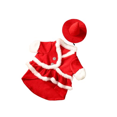ZYKEJJDDAK Rotes gehäkeltes Weihnachtsmann-Gänse-Kostüm, weiches Garn, Outfit, saisonale Hofdekoration, handgefertigt, Weihnachtsmann-Tier von ZYKEJJDDAK