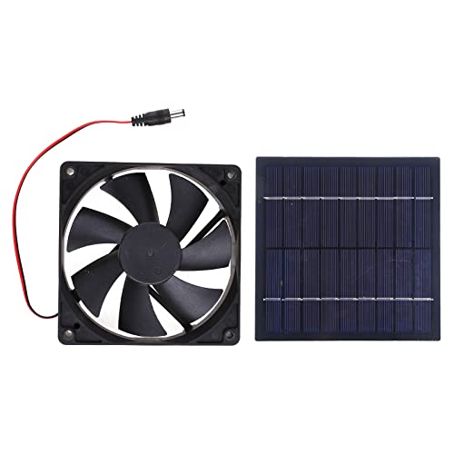 ZYKEJJDDAK Solar-Abluftventilator, 20 W, Ventilator mit USB-Solarmodul, kühlt und belüftet, solarbetriebener Ventilator für Dachboden von ZYKEJJDDAK