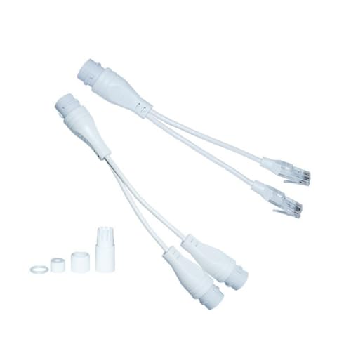 ZYKEJJDDAK Stromversorgung Über Ethernet Splitter Strom Über Ethernet Strom Über Ethernet Kabel Adapter Stromversorgungskabelüberwachungssysteme RJ45 Stecker Stecker Splitter Zubehör von ZYKEJJDDAK
