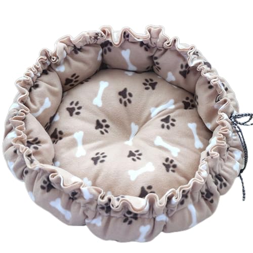 ZYKEJJDDAK Süßes Katzenbett Warme Haustiermatte Kätzchen Liege Kissen Katzenhaus Zelt Sehr Weich Kleine Hundematte Tasche Waschbar Katzen von ZYKEJJDDAK