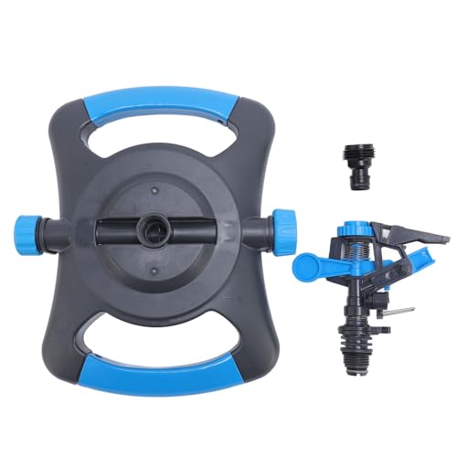 360 Grad rotierender Rasensprinkler | Automatischer Gartensprinkler für große Flächenabdeckung | Wassersparende Gartenbewässerung für Pflanzen/Blumen/Gemüse | Stabile ABS von ZYLARUM