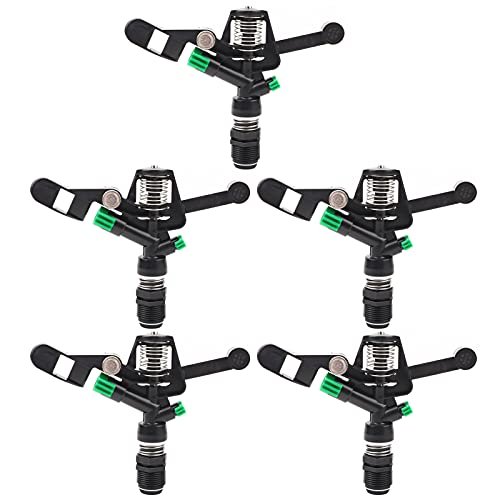 5pcs 3 / 4in DN20 Rotierende Sprinklerdüse | Weibliche Faden -Rocker -Sprinkler für Garten/Rasen/Ackerland | Wasser - Bewässerung mit 10-20 m Sprühdurchmesser sparen von ZYLARUM