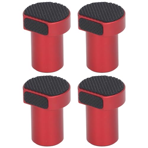 Aluminiumlegierung Bankhunde 19mm 3 / 4in | Grip Enhancing Pads für Holzbearbeitungs -Workbench | 4PCS -Bank stoppt für stabile Klemmungen/Routing/Schleifen | Rot anodierter Aluminiumlegierung Bankhunde 19mm 3 / 4in | Grip Enhancing Pads für Holzbearbeitungs -Workbench | 4PCS -Bank stoppt für stabile Klemmungen/Routing/Schleifen | Rot anodierter von ZYLARUM