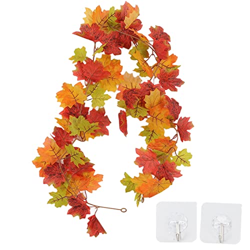 Artificial Maple Leaf Garland | Vivid Fall Foliage Hanging Vine for Seasonal Home Decoration/Office/Indoor Outdoor | Handcrafted Autumn Decor von ZYLARUM