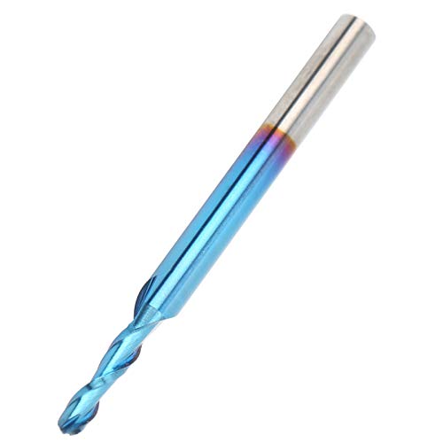 Ball End Mill 2 Flöte | 3,175 mm Schaft -CNC -Router -Bit für Holz/Acryl/PCB | Nano Blau beschichtetes Wolfram -Stahlstichbit | 3D -Schnitz- und Fräserschneider Ball End Mill 2 Flöte | 3,175 mm Schaft -CNC -Router -Bit für Holz/Acryl/PCB | Nano Blau beschichtetes Wolfram -Stahlstichbit | 3D -Schnitz- und Fräserschneider von ZYLARUM