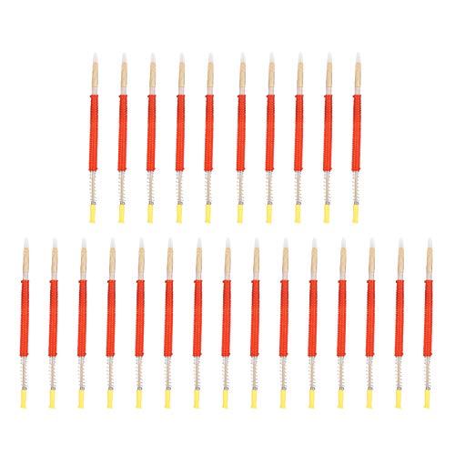 Beekeeping Grafting Needle 25Pcs | Bee Queen Rearing Tool for Larvae Transplanting | Apiculture Equipment with Horn Tongue & Spring Plunger | Sturdy Plastic + Wood + Horn von ZYLARUM