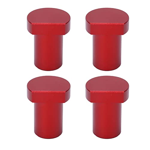 Bench Dogs 19mm | 4 Pcs Aluminum Alloy Workbench Pegs | Secure Grip Woodworking Stops for Desktop/Table Saw/Drill Press | High Strength Fixing Tools (Red) von ZYLARUM