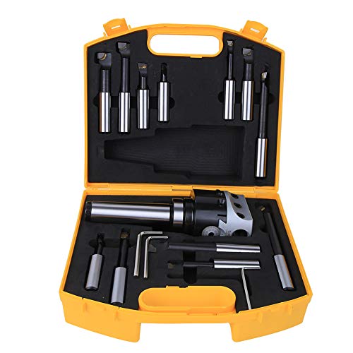 CNC Bowing Head Set MT4 - F1-18 - 12PCS | 0,0005 "außergewöhnliche Genauigkeit 40CR Material Bohrung Cutter Kit | 75 mm langweiliger Kopf für Fräsmaschinen/detaillierte CNC Bowing Head Set MT4 - F1-18 - 12PCS | 0,0005 "außergewöhnliche Genauigkeit 40CR Material Bohrung Cutter Kit | 75 mm langweiliger Kopf für Fräsmaschinen/detaillierte von ZYLARUM