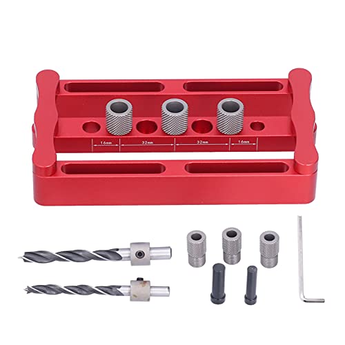 Centering Dowel Jig Kit | Adjustable Woodworking Alignment Tool | Dowel Pin Punch Locator for Cabinets/Furniture/Panels | 55mm Large Clamp von ZYLARUM
