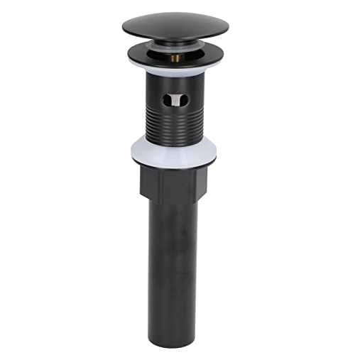 Copper Stainless Steel Sink Drain Stopper | Efficient - Blocking Screen for Hair/Jewelry | Fits 3.7-1.8in Holes | Strong Matte Black Finish von ZYLARUM