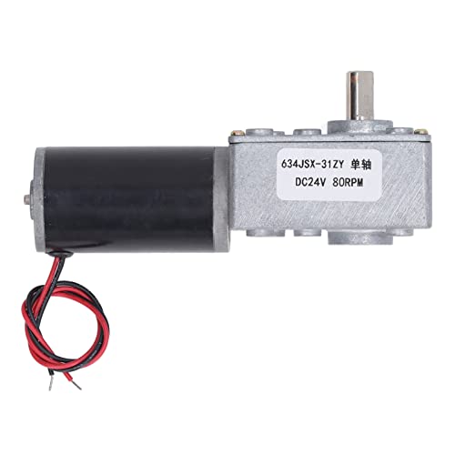 DC 24V Gear Motor With Locking Feature | 5840 31ZY Single Shaft Speed Reduction Motor | Reversible for Office Automation/Healthcare Devices/Automotive Electronics (80RPM) von ZYLARUM