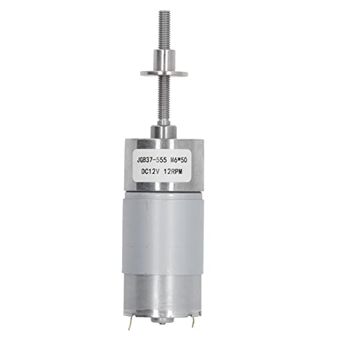 DC12V Gear Motor | 26KG.cm High Force Automatic Locking Geared Motor | Forward Reverse Rotation for Robotics/Automation/Industrial | Aluminum Alloy Brass Construction (12RPM) von ZYLARUM