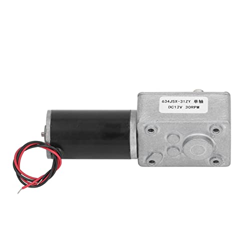 DC12V Self Locking Helical Gear Motor | 634JSX 31ZY Single Shaft Reversible Reduction Motor | Metal Helical Gear for Automation Equipment/Robotics/Automotive (30RPM) von ZYLARUM