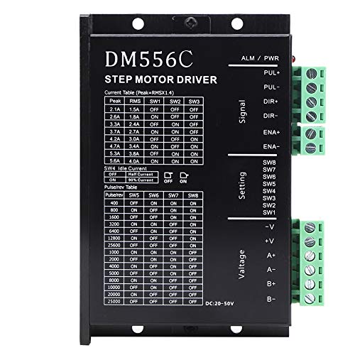 DM556C Stepper Motor Triver | 32 Bit DSP Digitale Datenverarbeitung | Ersatz für DM542 Pulse Treiber | 20-50 V DC für CNC/Gravur- / Schneidmaschinen DM556C Stepper Motor Triver | 32 Bit DSP Digitale Datenverarbeitung | Ersatz für DM542 Pulse Treiber | 20-50 V DC für CNC/Gravur- / Schneidmaschinen von ZYLARUM