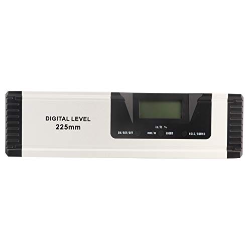 Digital Level Ruler 225mm | Consistent Performance ±0.2° Aluminum Alloy Tool | for Equipment Installation/Construction/Engineering | with Auto Shutoff & Backlight LCD von ZYLARUM