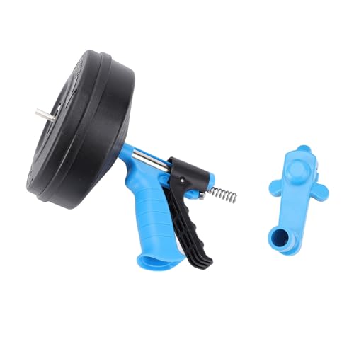 Drain Clearing Machine | 65 Manganstahlfeder Flexible 2 Modi Sanitärschlange für 50-75 mm Rohr | Toilette/Küche/Badewartung Wartungsinstrument (7.5m Spring) von ZYLARUM