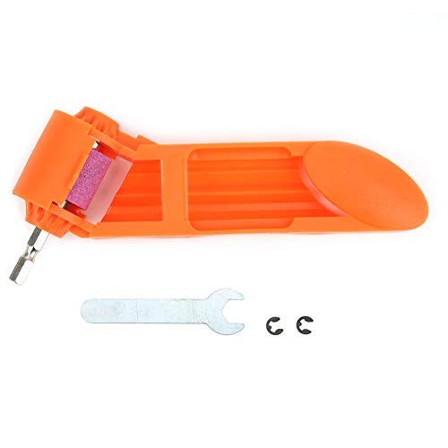 Drill Bit Sharpener | 100 Grit Grinding Wheel Sharpens 2-12.5mm Bits | Portable Electric Grinder for Iron Drill Bits | Quick Sharpening Tool for Home/Workshop/DIY (Orange) von ZYLARUM