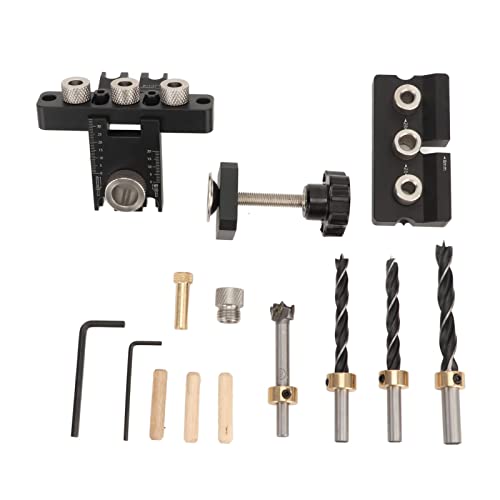Dübel -Schablone für Holzbearbeitung | Quick & Precise Hole Drill Locator | Aluminiumlegierung Bohrhandbuch für Möbel/Schränke/DIY -Projekte | 10-25 mm Plattenstärke, 32 mm von ZYLARUM