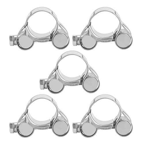 Edelstahl T -Bolzenklemmen 5pcs | 304 Handspannungsring -Clip -Unterstützung | 17-28 mm für Sanitär/Automobil/HLK | Nicht ätzend und robust (20-22mm) von ZYLARUM