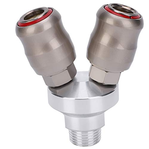 G1 / 2 Pneumatic Quick Coupler | 2 Way Connector for Pneumatic Tools/Grinders/Pipes | Chrome Plated Carbon Steel, 3.0MPa Pressure Tolerance, One - Hand Use G1 / 2 Pneumatic Quick Coupler | 2 Way Connector for Pneumatic Tools/Grinders/Pipes | Chrome Plated Carbon Steel, 3.0MPa Pressure Tolerance, One - Hand Use von ZYLARUM