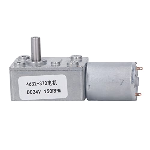 Gleichstrommotor 24V | Selbstverriegelung Messing Coil & Aluminiumlegierung Shell | Hochkraft Reduktionsmotor für Drucker/Roboter/Automatisierung | Niedriges Rauschen und (150RPM) von ZYLARUM
