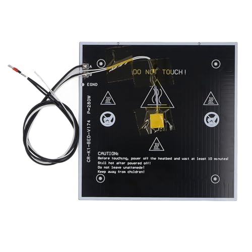 Heated Bed Kit 24V 280W | Aluminum Hotbed Platform for K1 / K1C 3D Printer | Replacement Hot Bed 235x235x3mm with Pre - Wired Connectors Heated Bed Kit 24V 280W | Aluminum Hotbed Platform for K1 / K1C 3D Printer | Replacement Hot Bed 235x235x3mm with Pre - Wired Connectors von ZYLARUM